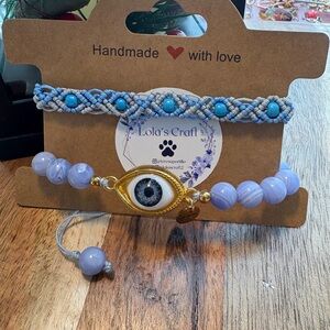 Handmade Evil Eye Bracelet Set